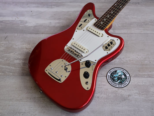 2000 Fender Japan JG66-85 '66 Reissue Jaguar (Candy Apple Red w/Matching Headstock)