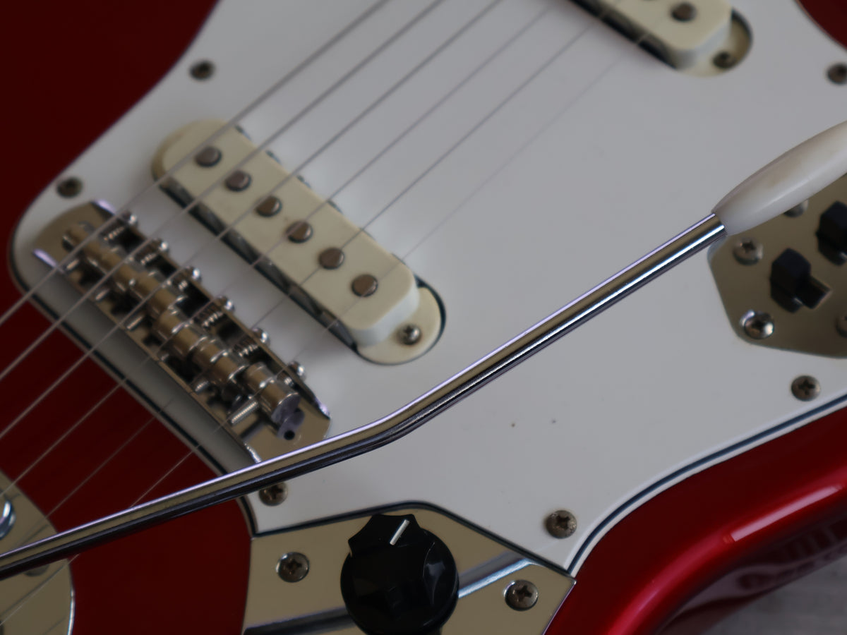 2000 Fender Japan JG66-85 '66 Reissue Jaguar (Candy Apple Red w/Matching Headstock)