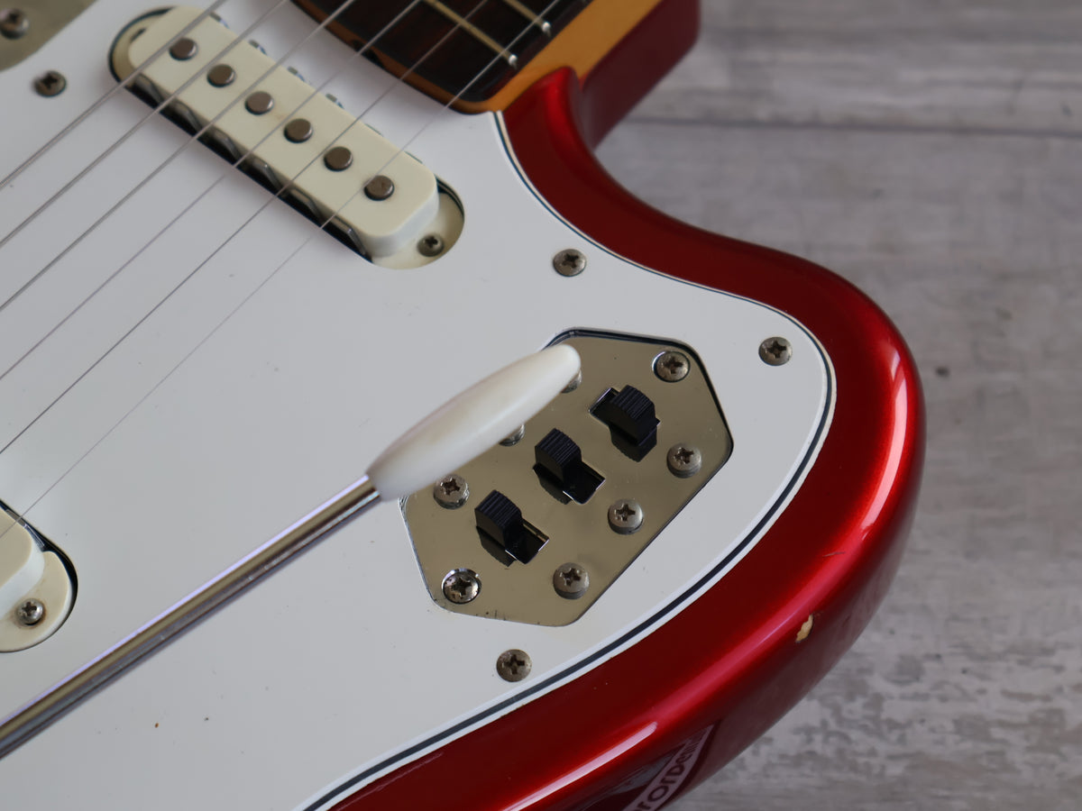 2000 Fender Japan JG66-85 '66 Reissue Jaguar (Candy Apple Red w/Matching Headstock)