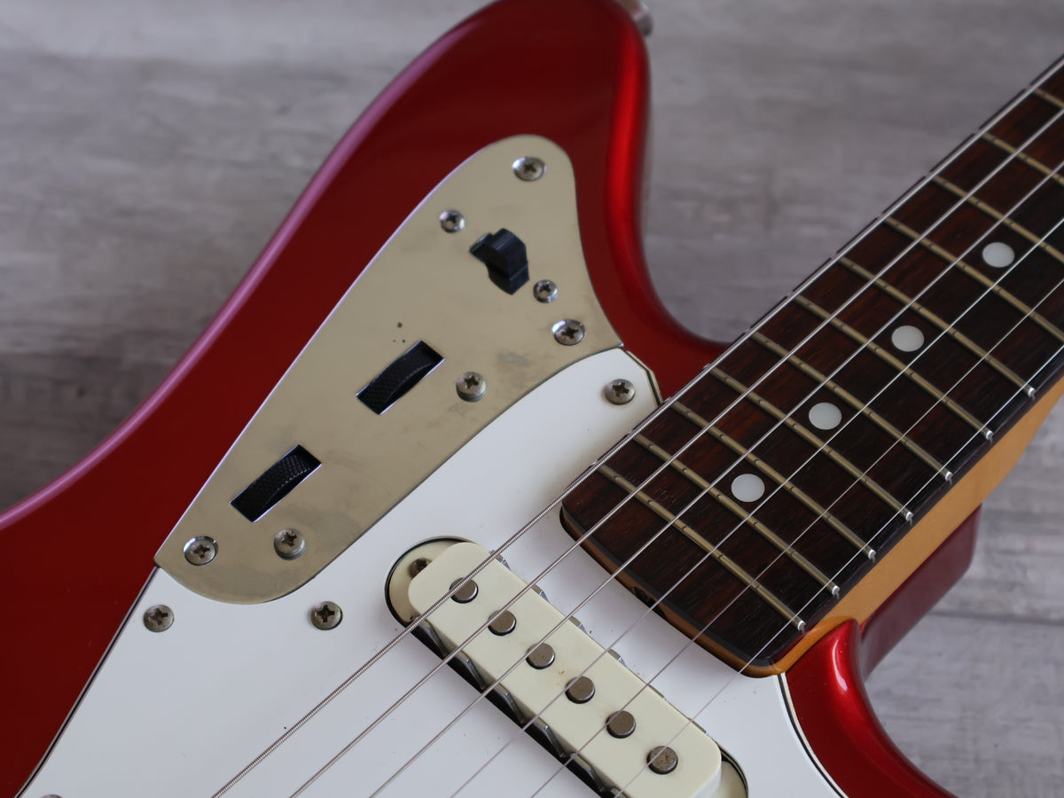 2000 Fender Japan JG66-85 '66 Reissue Jaguar (Candy Apple Red w/Matching Headstock)