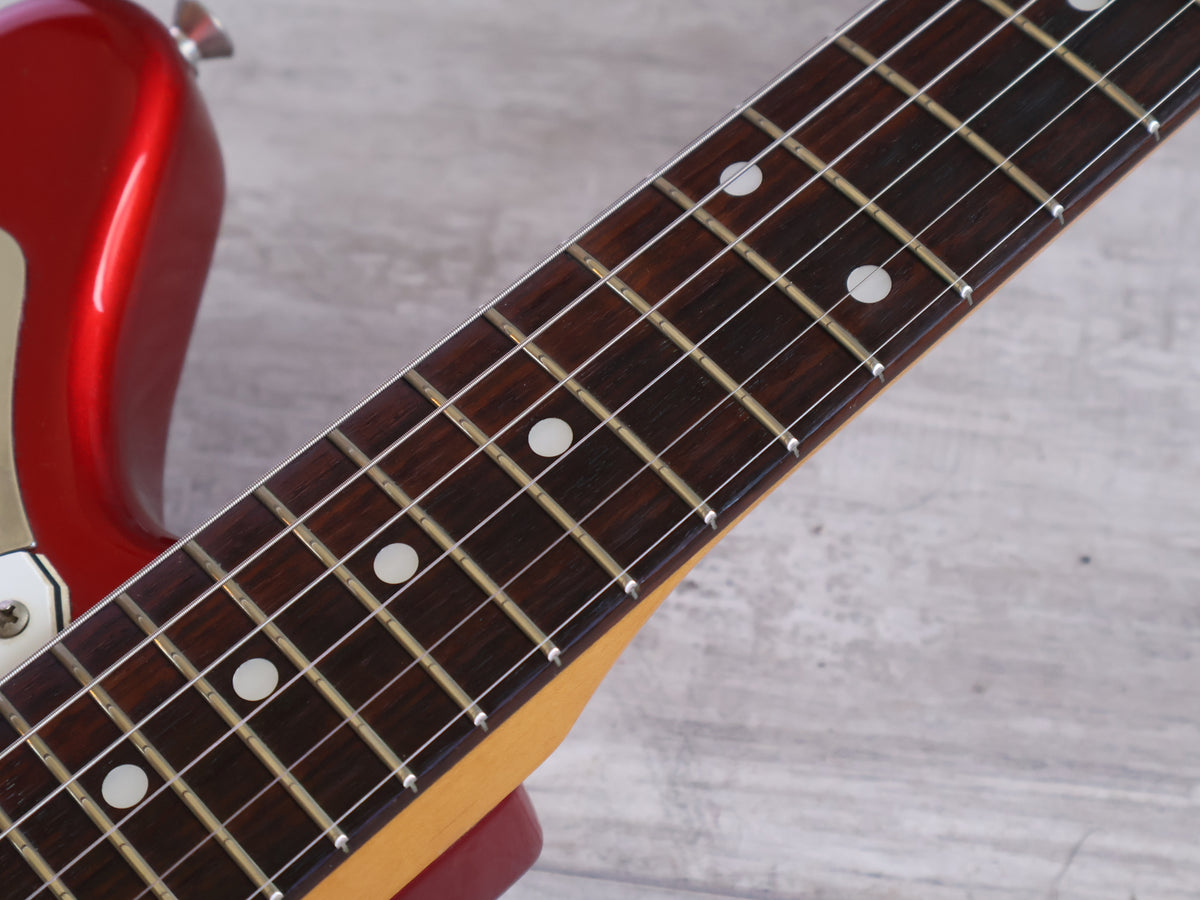2000 Fender Japan JG66-85 '66 Reissue Jaguar (Candy Apple Red w/Matching Headstock)