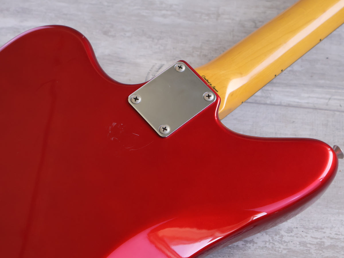 2000 Fender Japan JG66-85 '66 Reissue Jaguar (Candy Apple Red w/Matching Headstock)