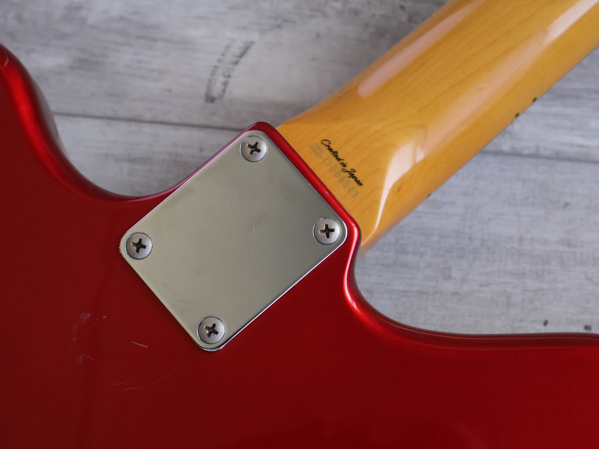 2000 Fender Japan JG66-85 '66 Reissue Jaguar (Candy Apple Red w/Matching Headstock)