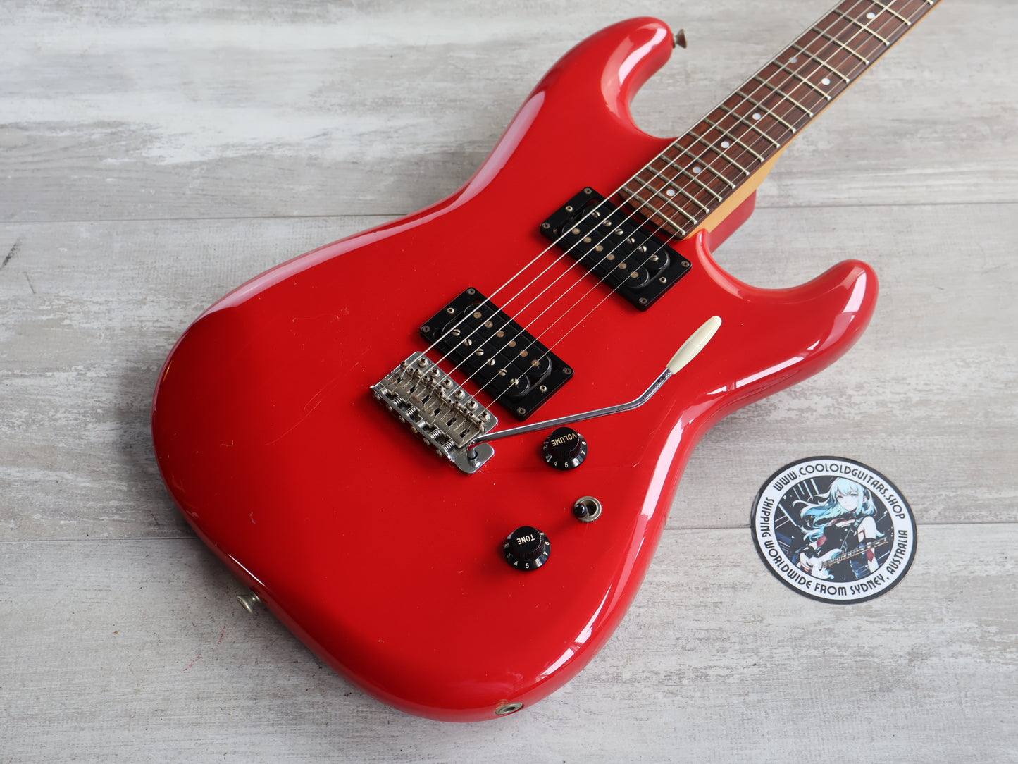 1985 Fender Squier ST-335 Contemporary Series Japan HH Stratocaster (Red)