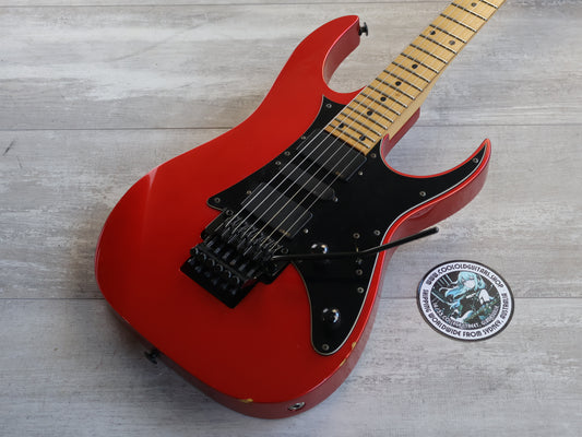 1991 Ibanez Japan RG-550 HSH Superstrat w/EMG's (Candy Apple Red)