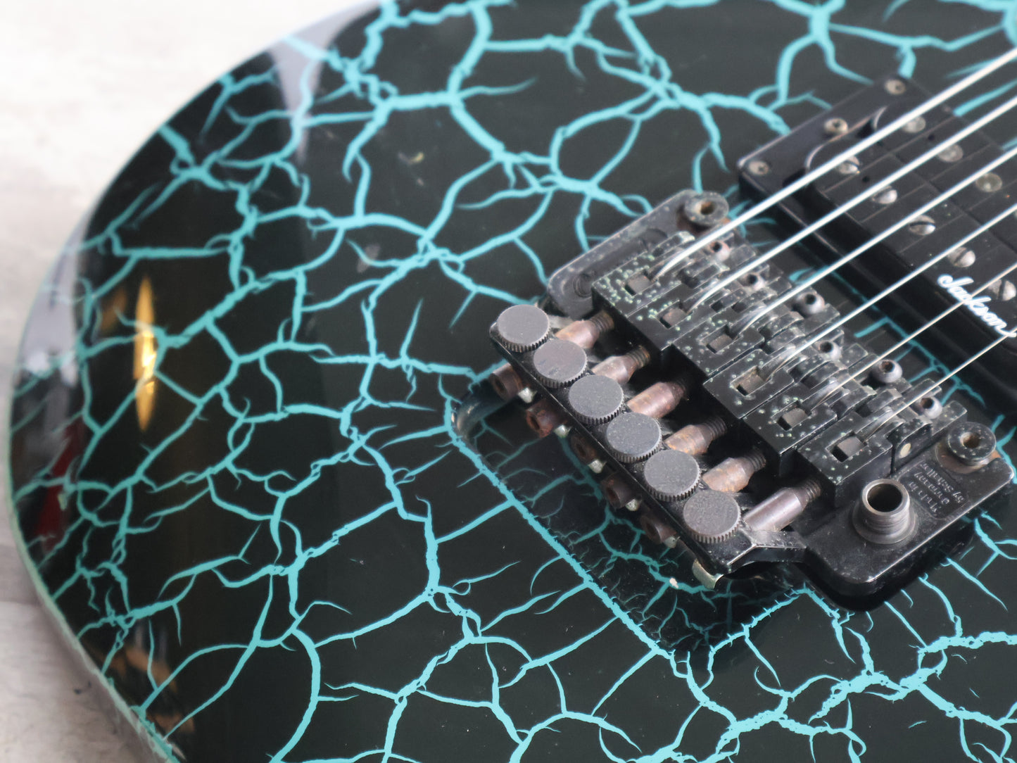 1989 Charvel Jackson Japan DK-090-SSH Dinky (Blue Crackle)