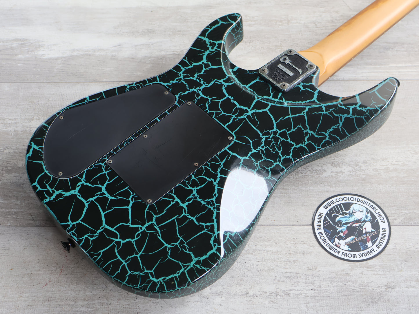 1989 Charvel Jackson Japan DK-090-SSH Dinky (Blue Crackle)