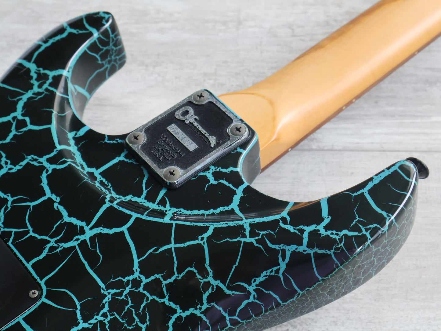 1989 Charvel Jackson Japan DK-090-SSH Dinky (Blue Crackle)