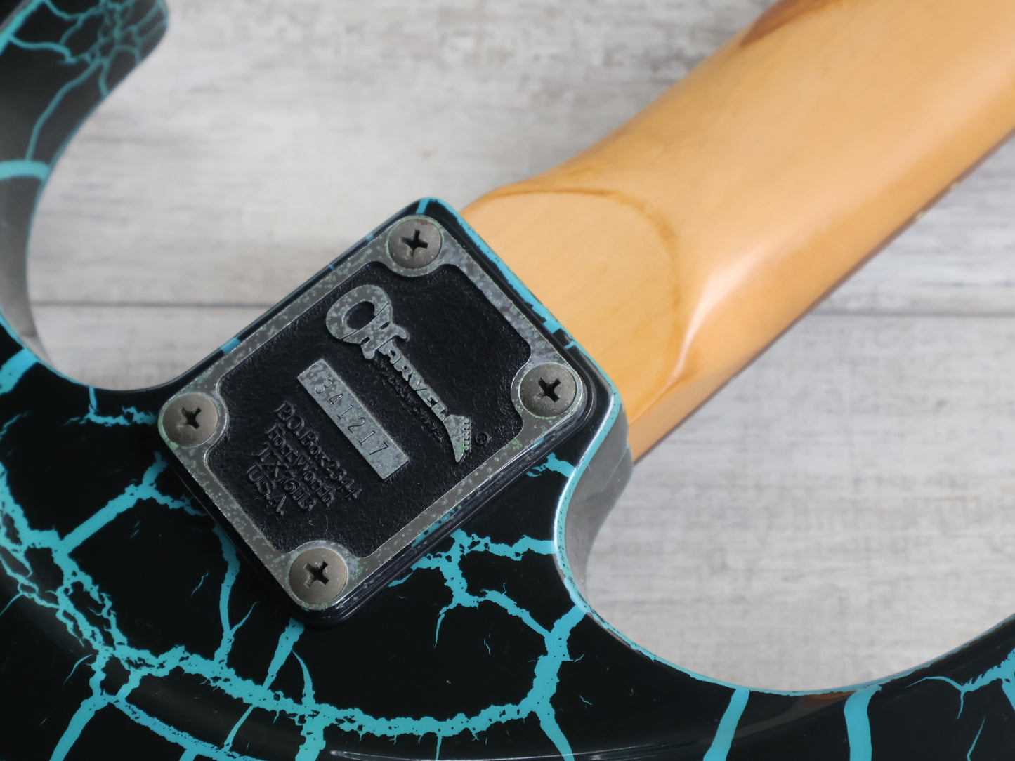 1989 Charvel Jackson Japan DK-090-SSH Dinky (Blue Crackle)