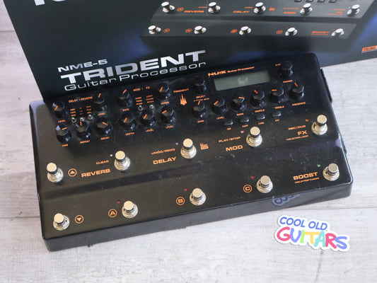 Nux NME-5 Trident Guitar Modelling Processor Multi-Effects Pedal