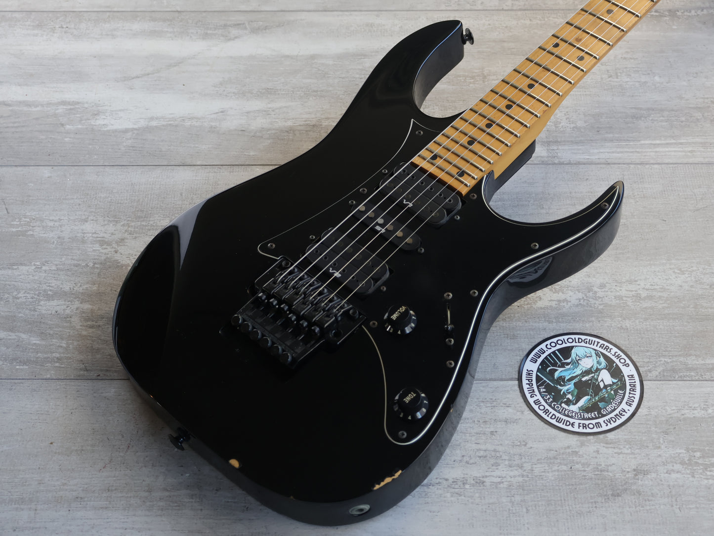 1992 Ibanez Japan RG-550 HSH Superstrat (Black)