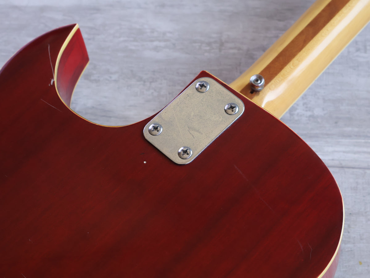 1960's Greco Japan "Apollo" Hollowbody Bass (Red)
