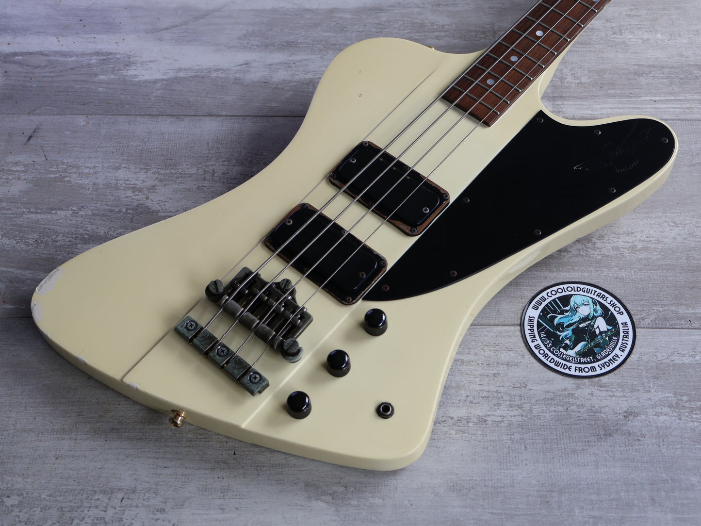 1989 Greco Japan TB-70 Thunderbird Bass (White)