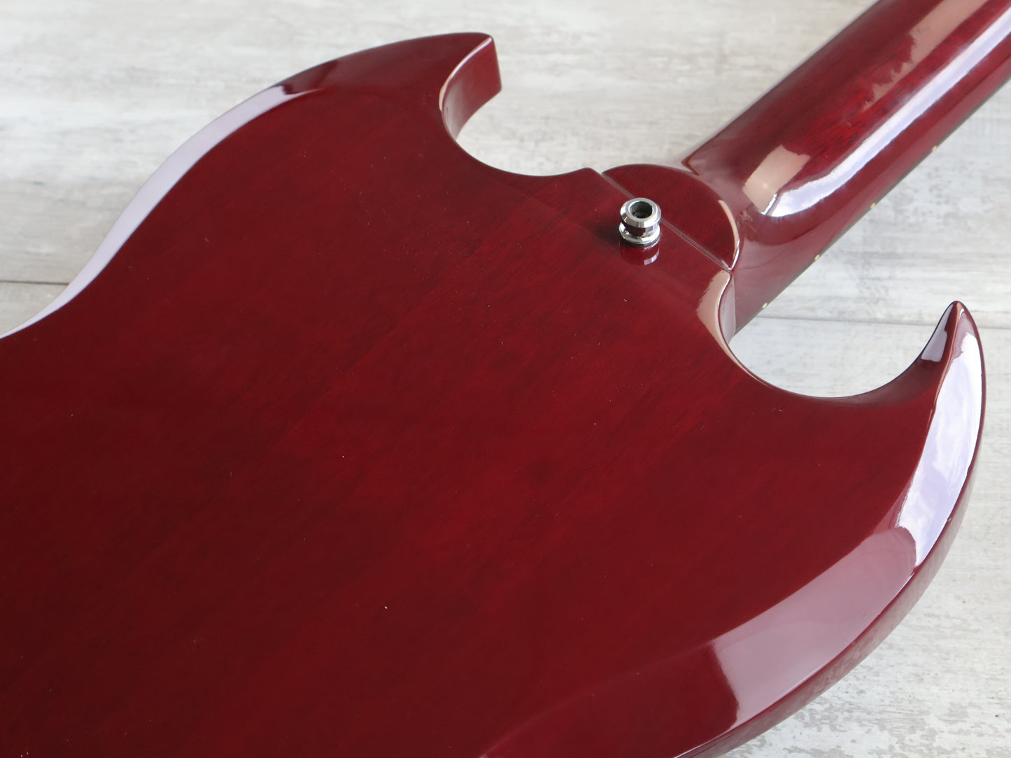 1989 Greco Japan SJR63-60 '63 Reissue SG Junior w/Seymour Duncan (Cherry Red)