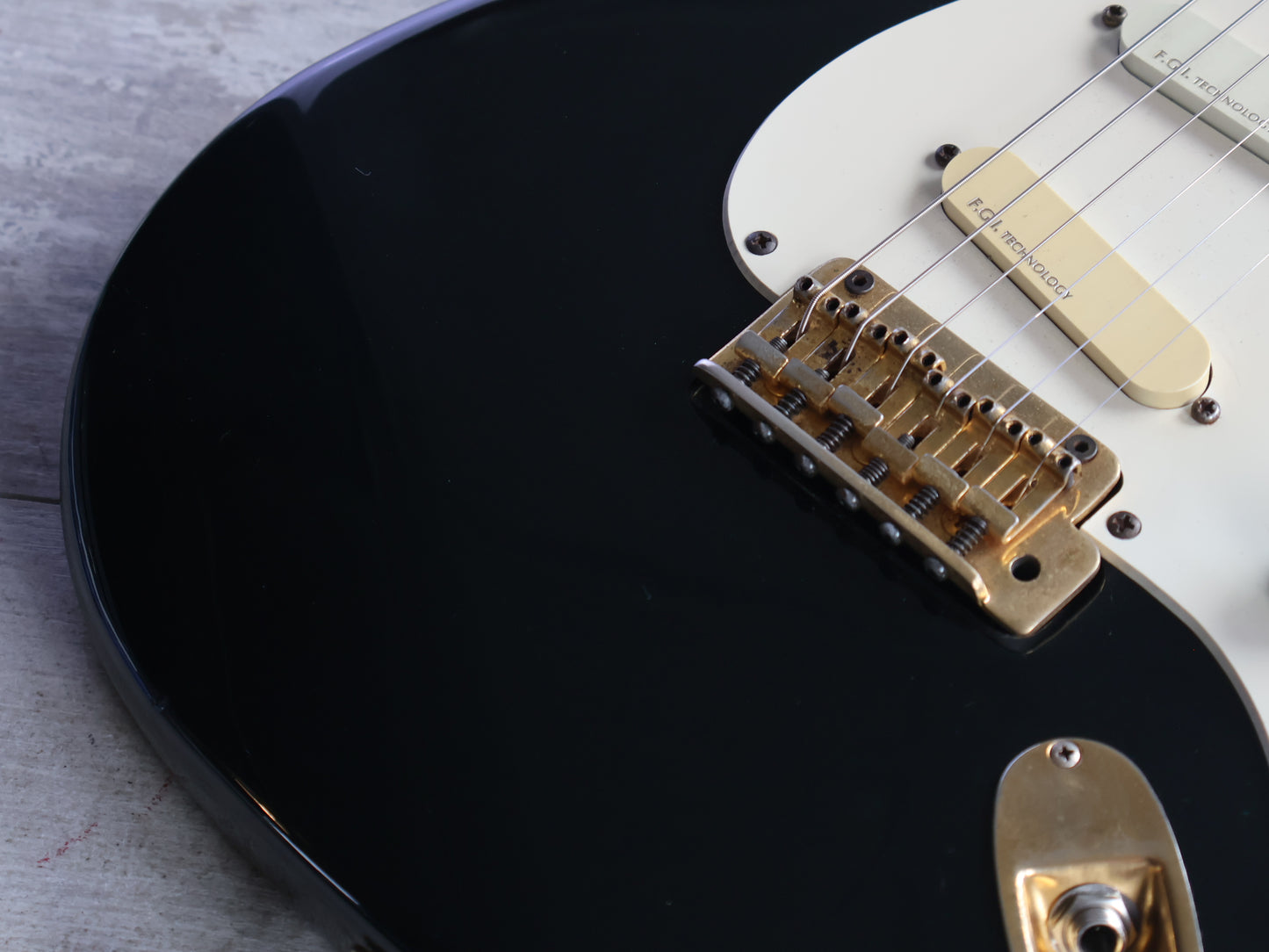 1990's Fernandes Japan FST-75 Function Stratocaster w/6 Band EQ (Black)