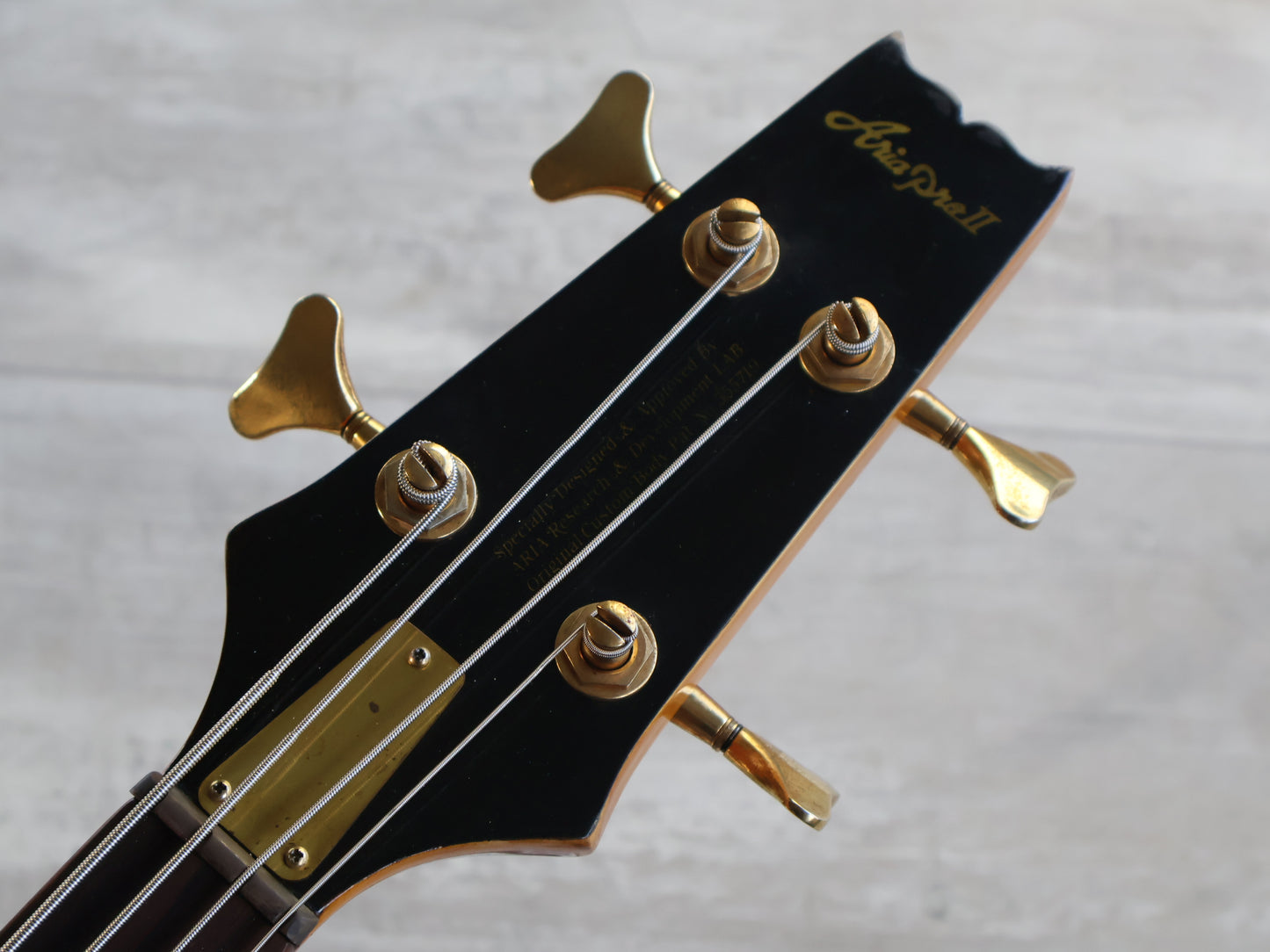 1990 Aria Pro II Japan SB-800 Neckthrough Bass (Black)