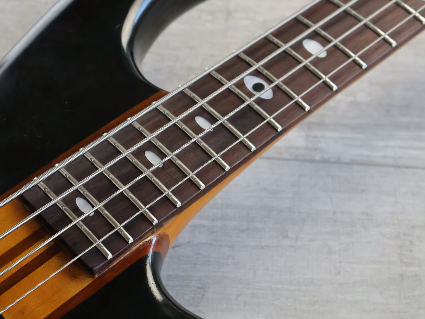 1990 Aria Pro II Japan SB-800 Neckthrough Bass (Black)