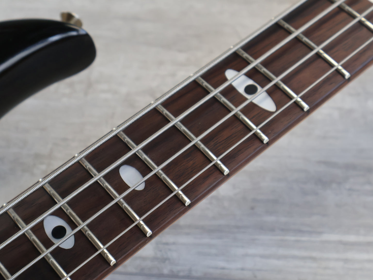 1990 Aria Pro II Japan SB-800 Neckthrough Bass (Black)