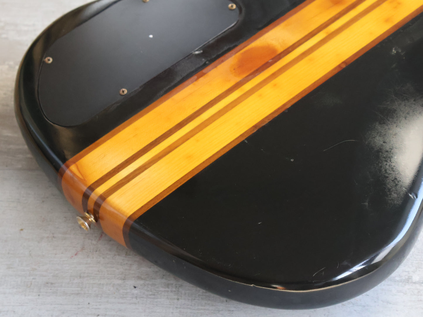 1990 Aria Pro II Japan SB-800 Neckthrough Bass (Black)