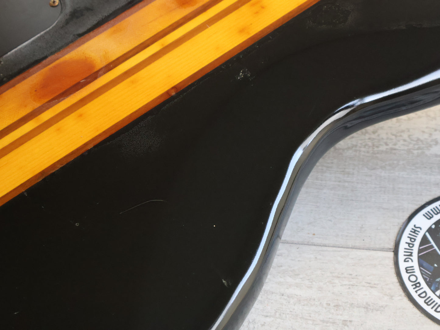 1990 Aria Pro II Japan SB-800 Neckthrough Bass (Black)