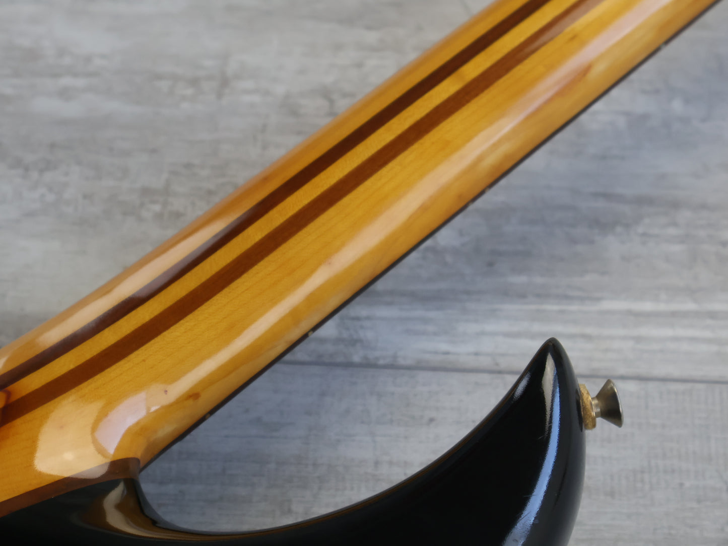 1990 Aria Pro II Japan SB-800 Neckthrough Bass (Black)