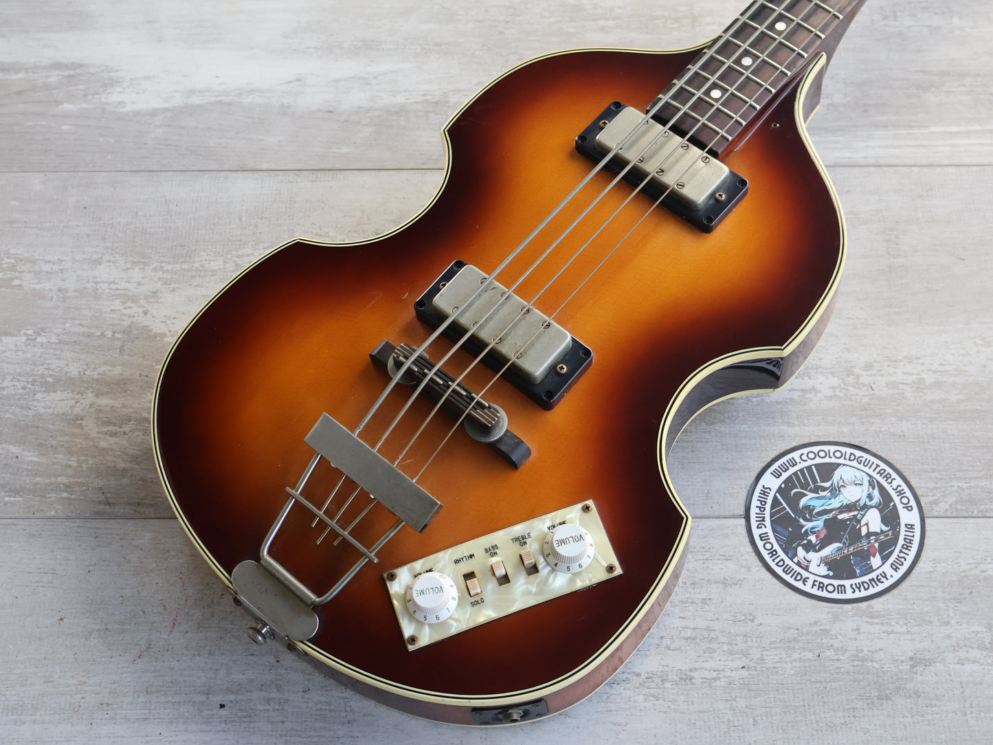 1987 Greco VB-650 Violin Beatle Bass (Brown Sunburst)