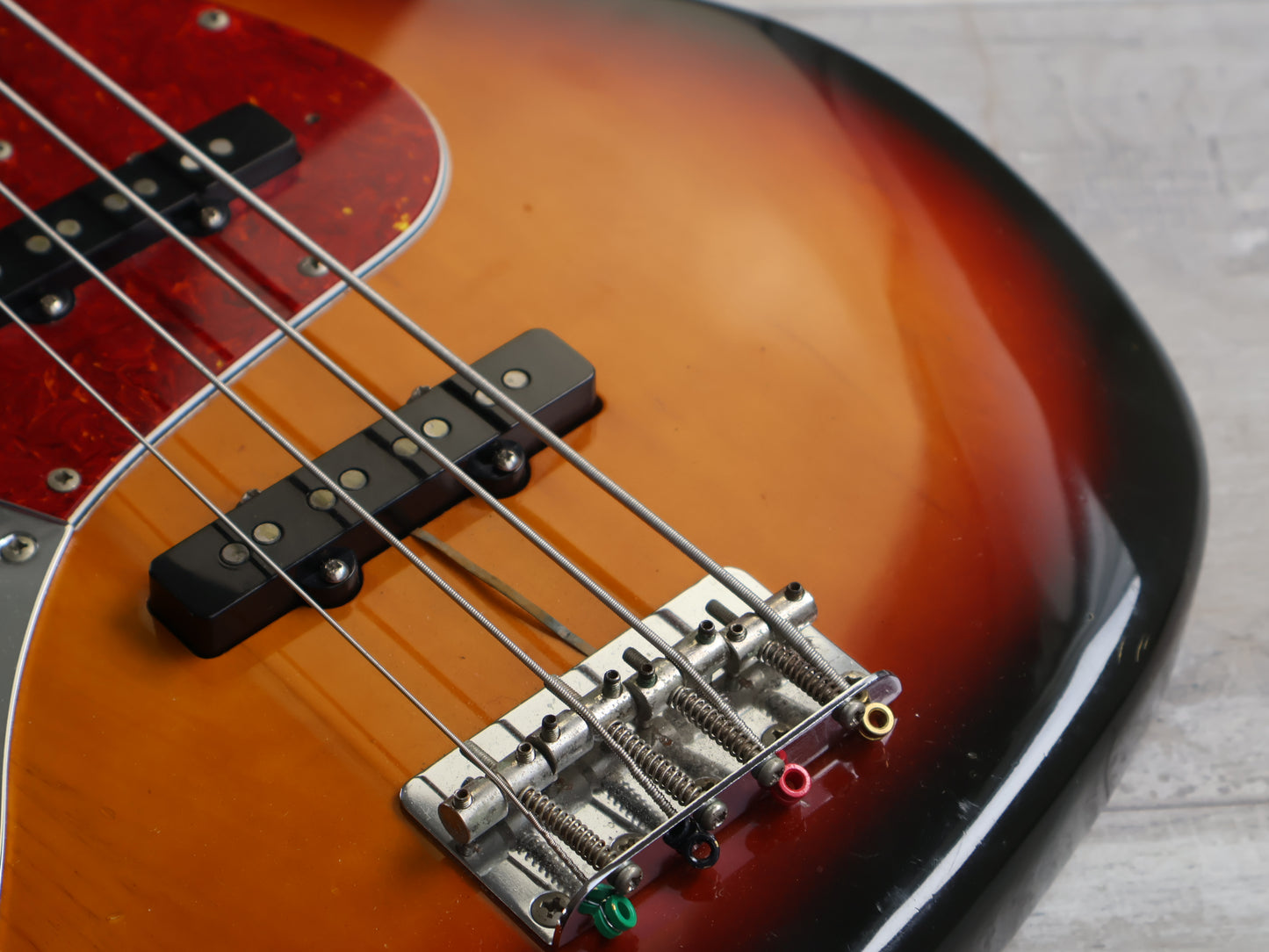 1992 Fender Japan JB62-650L '62 Reissue LH Left Handed Jazz Bass (Sunburst)