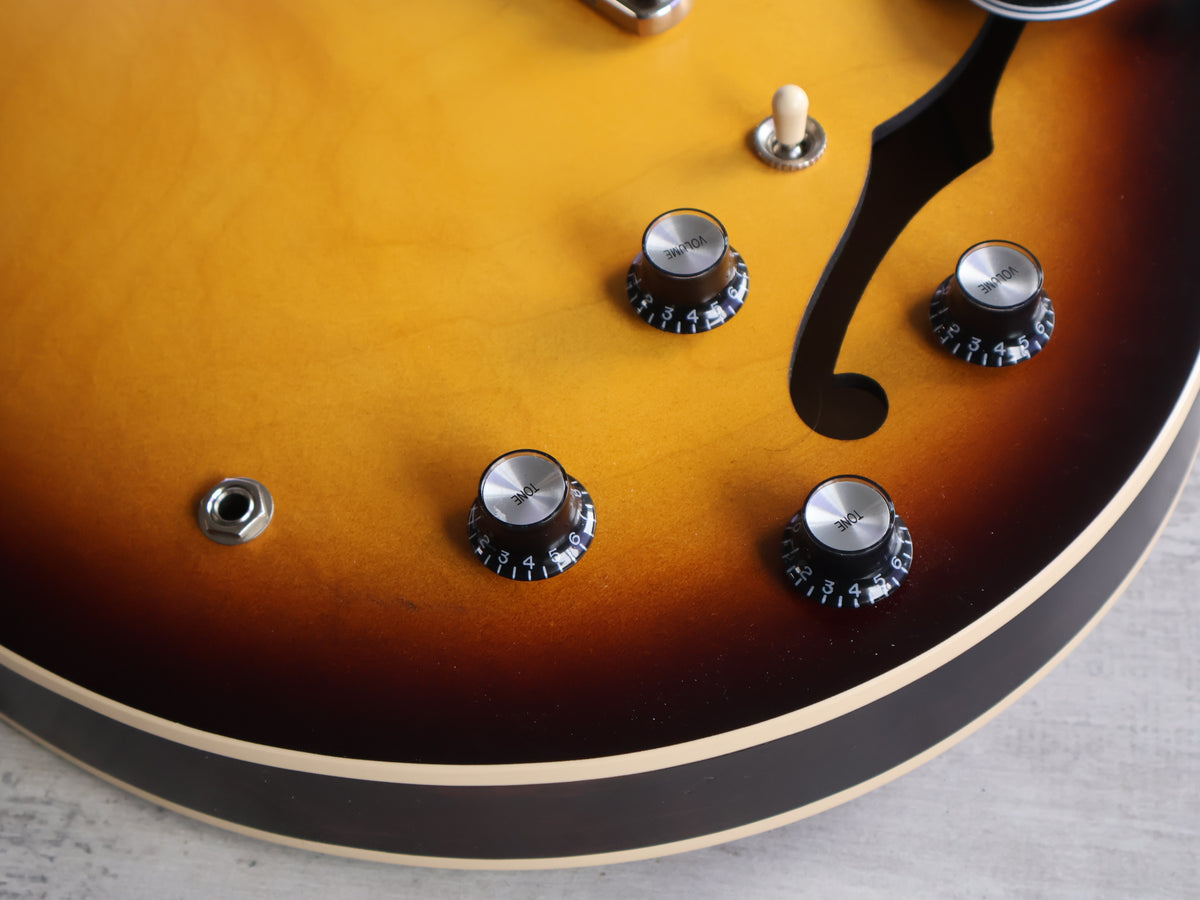 2025 Gibson ES-335 Satin Dot Semi Hollowbody (Satin Vintage Burst)