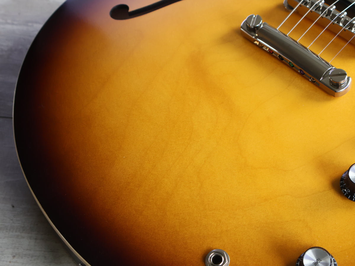 2025 Gibson ES-335 Satin Dot Semi Hollowbody (Satin Vintage Burst)