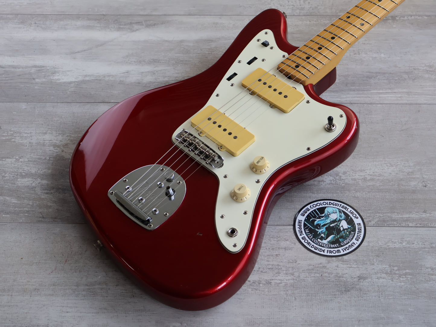 1990's Fender Japan "Stratomaster" Strat/Jazzmaster (Candy Apple Red)