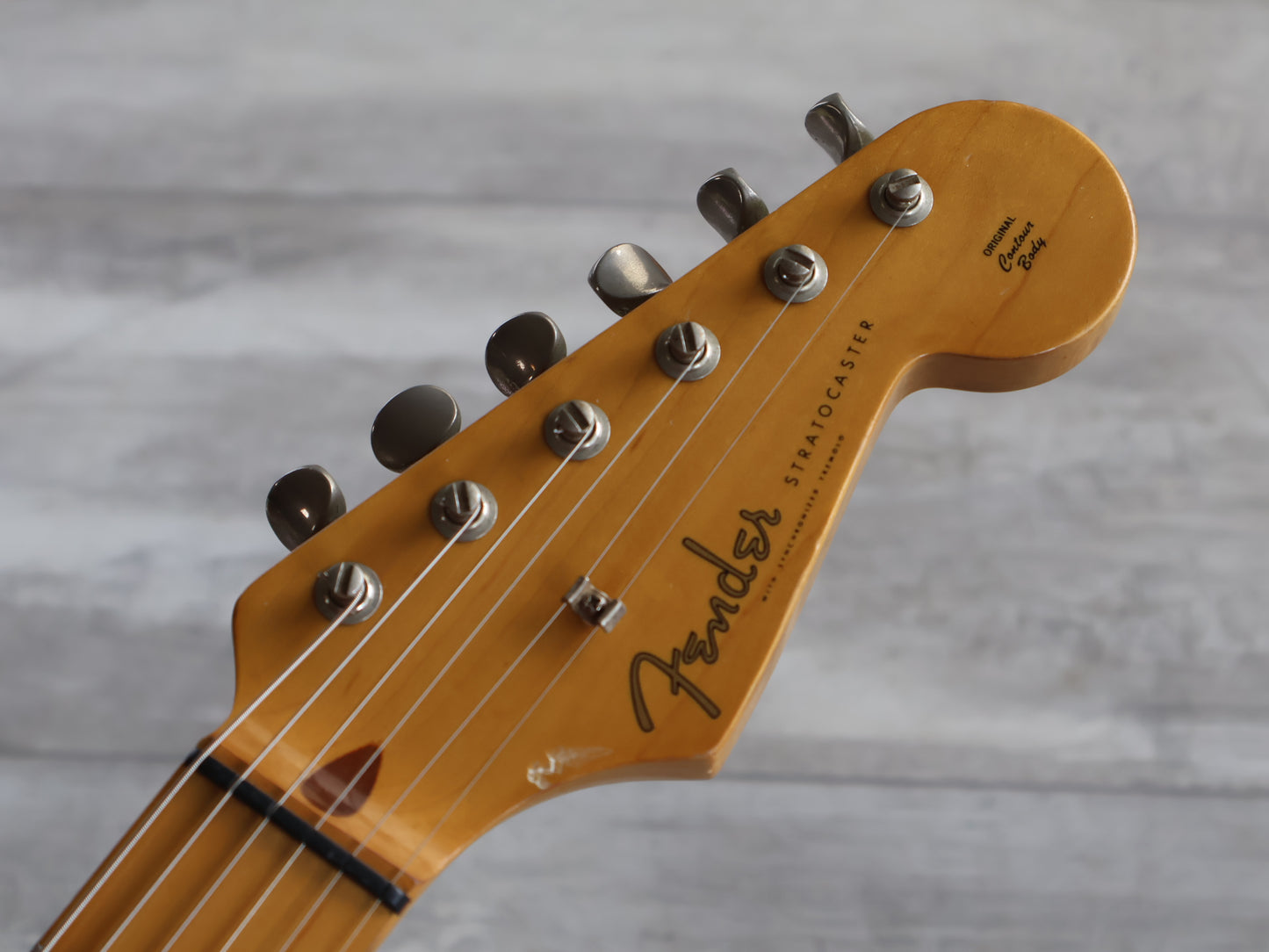 1990's Fender Japan "Stratomaster" Strat/Jazzmaster (Candy Apple Red)