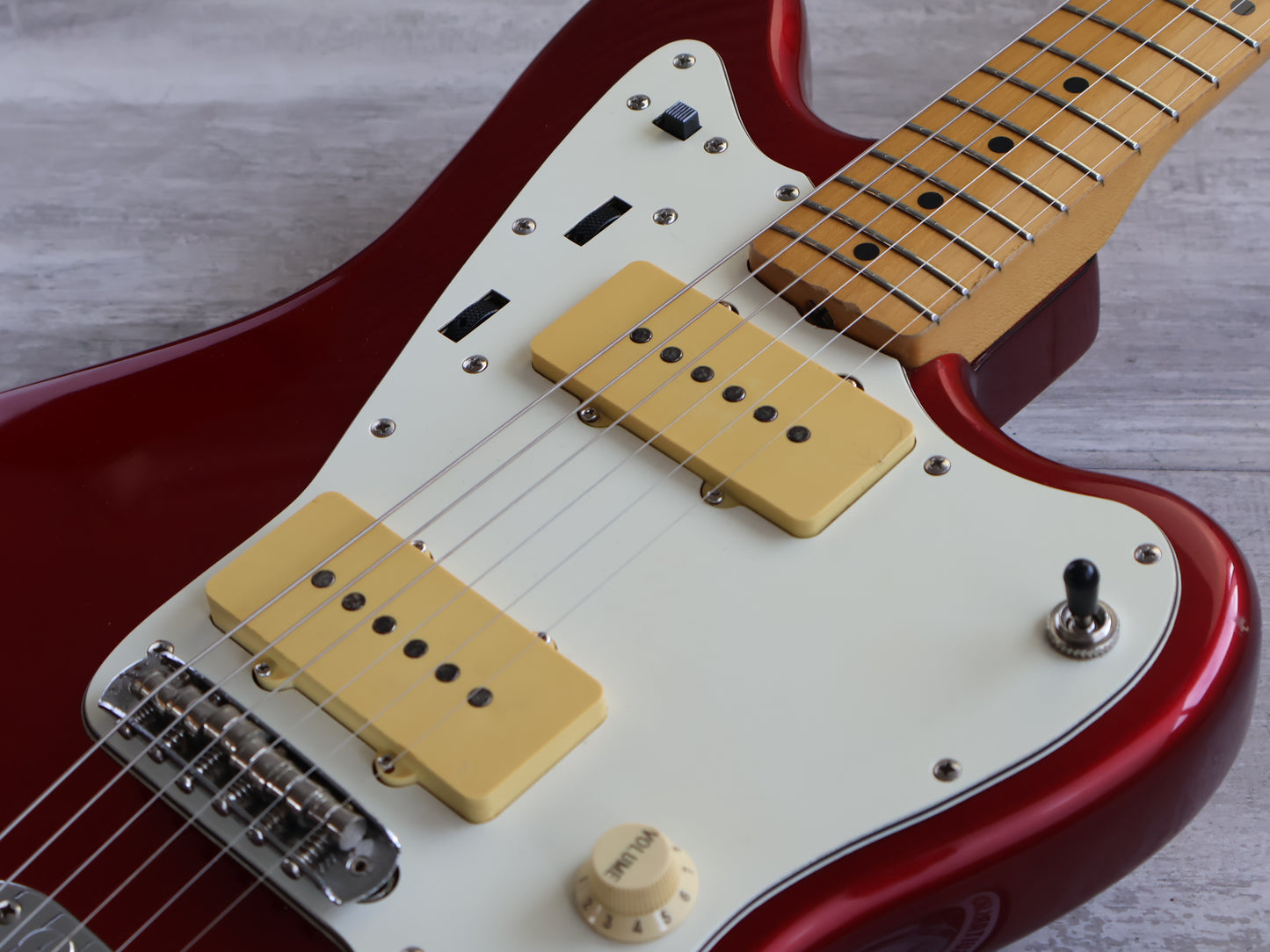 1990's Fender Japan "Stratomaster" Strat/Jazzmaster (Candy Apple Red)