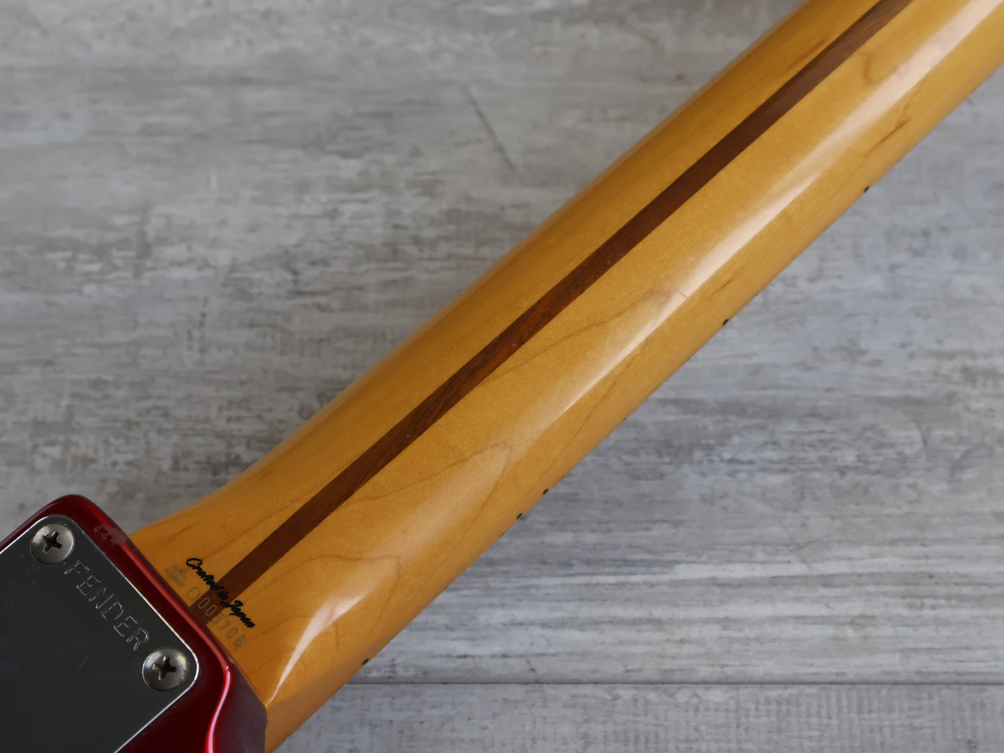 1990's Fender Japan "Stratomaster" Strat/Jazzmaster (Candy Apple Red)