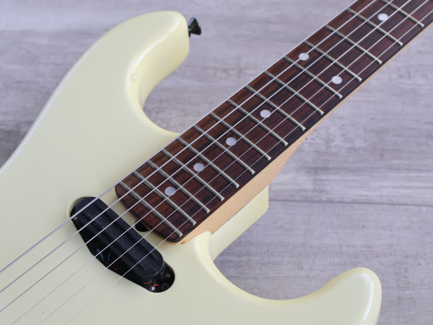 1988 Kramer Japan LK-IBF LK-Series Superstrat (Aged White)