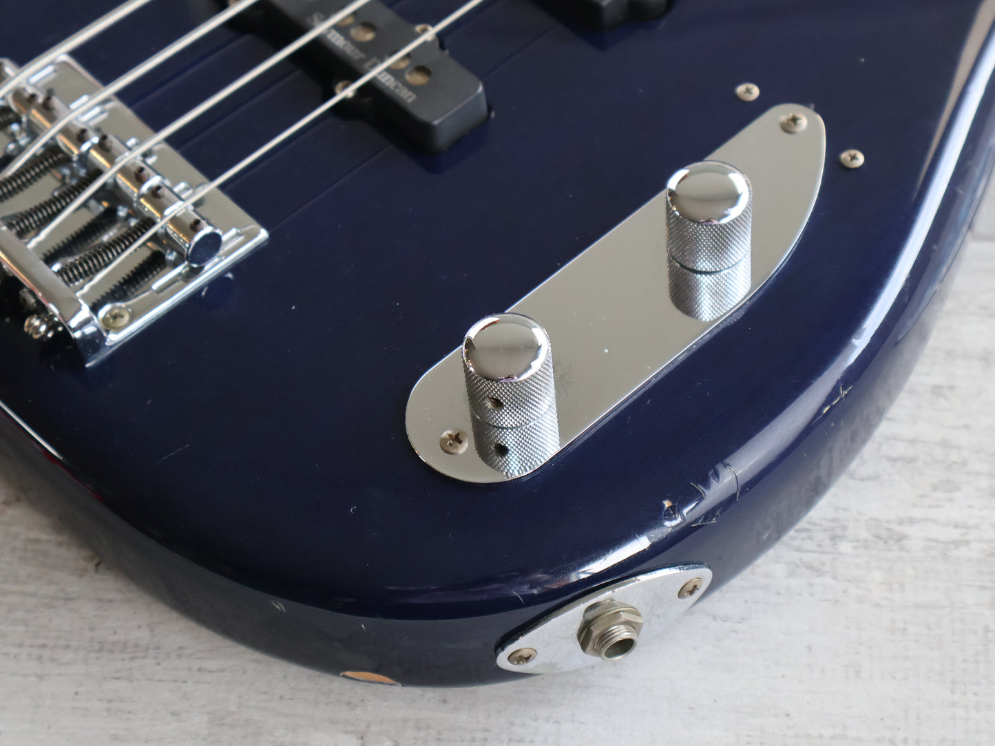 1990's ESP Japan "Vintage Four" PJ Precision Bass (Blue)