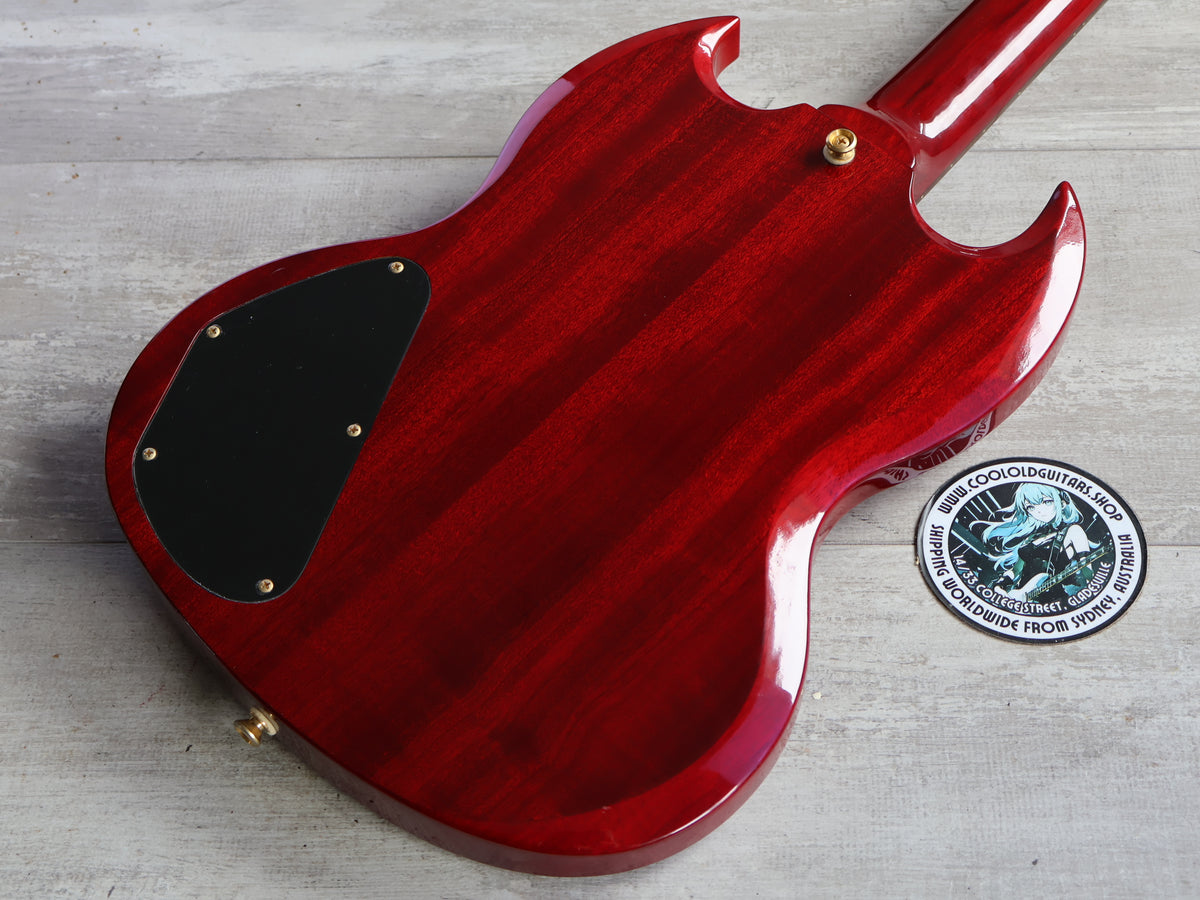 2006 Epiphone SG Deluxe Pro (Transparent Red Flame)