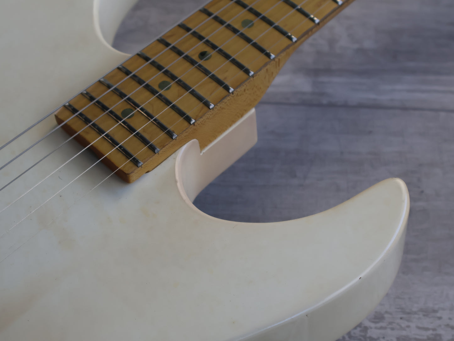 1986 ZEP Custom II (by ESP Japan) SW-90HB Kamikaze (Aged White)