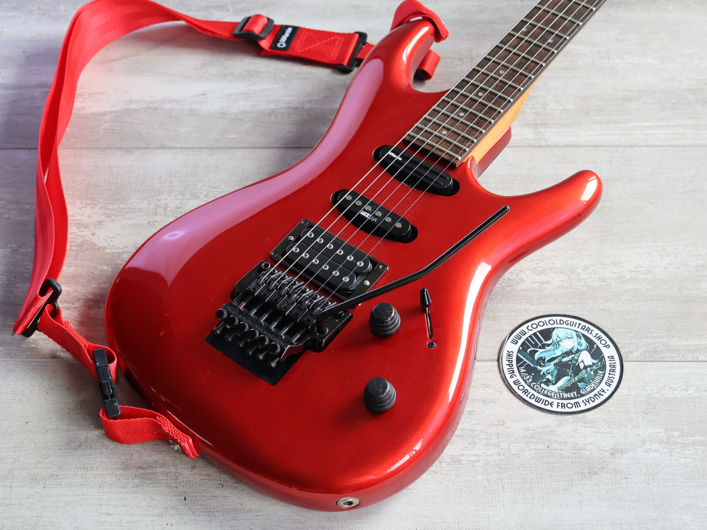 1988 Ibanez 540R Radius Series HSS Superstrat (Jewel Red)