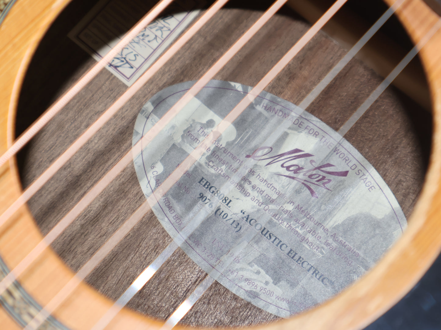 Maton EBG808L Blue Grass Electric Acoustic (Natural Satin)