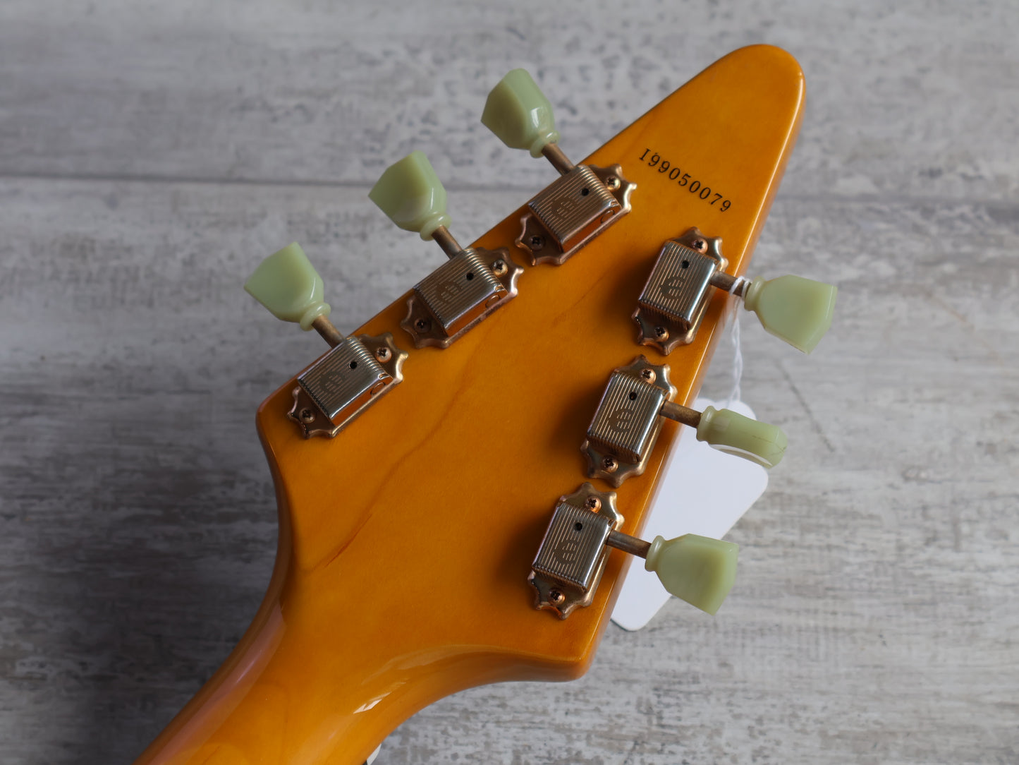 1999 Epiphone Korea '58 Korina Reissue Flying V (Natural)