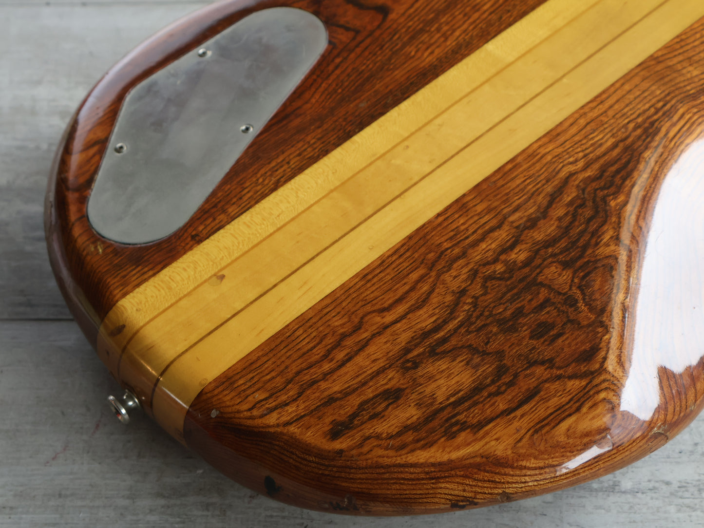 1979 Greco Original GOBII750 Double Cutaway Fretless Neckthrough Bass (Stained Brown)