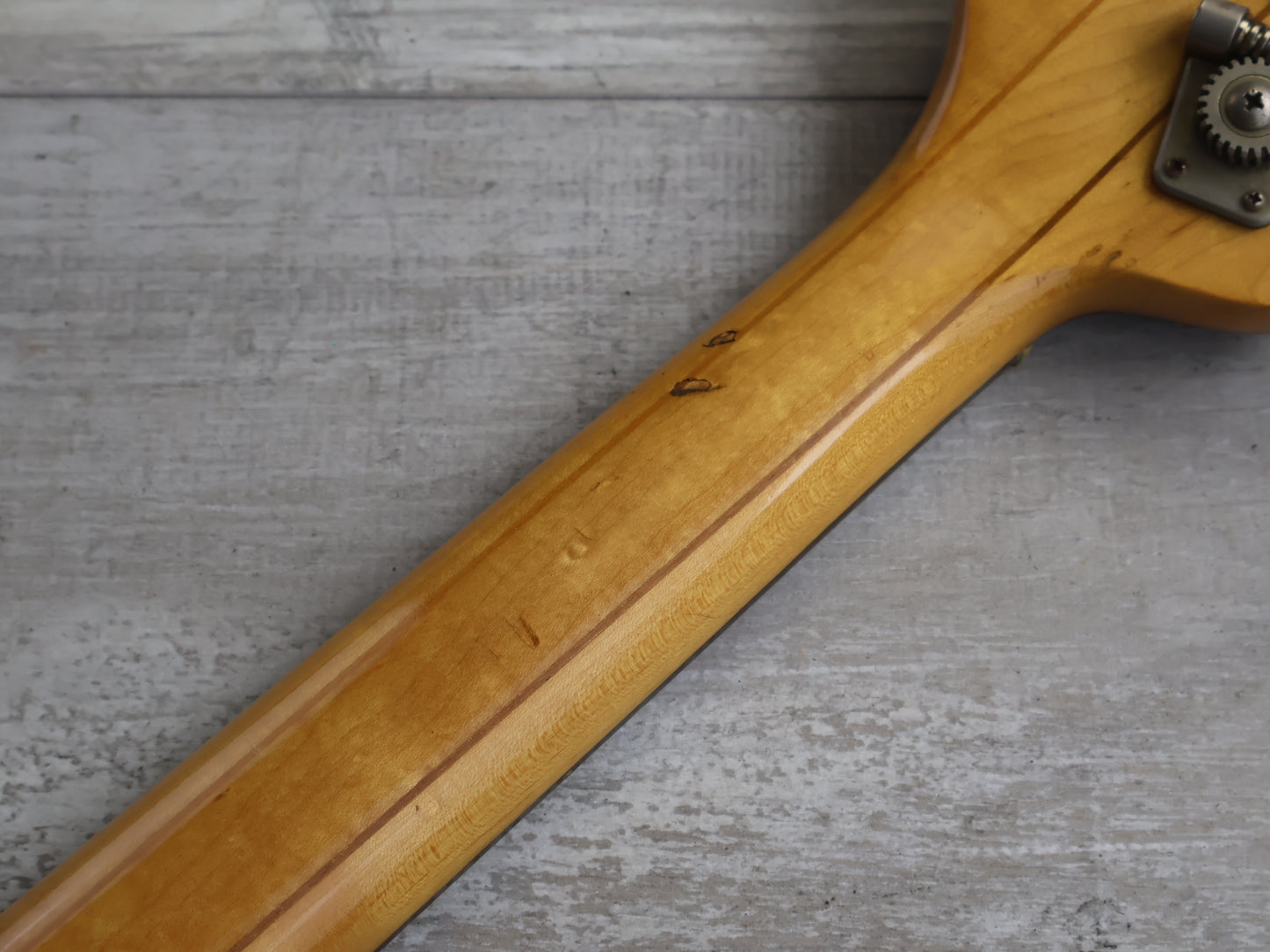 1979 Greco Original GOBII750 Double Cutaway Fretless Neckthrough Bass (Stained Brown)