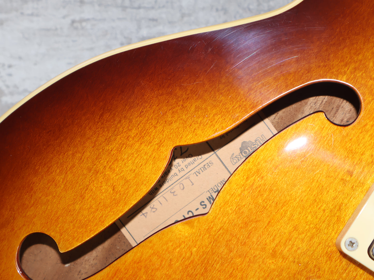 2003 History Japan (by Fujigen) ZMS-CFS ES-339 Semi-Hollowbody (Brown Sunburst)