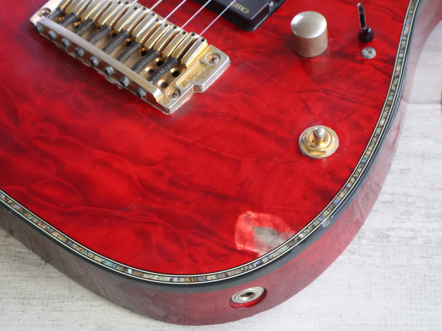 2014 Ibanez RGIX28FEQM Iron Label 8-String (Burgundy Wine)