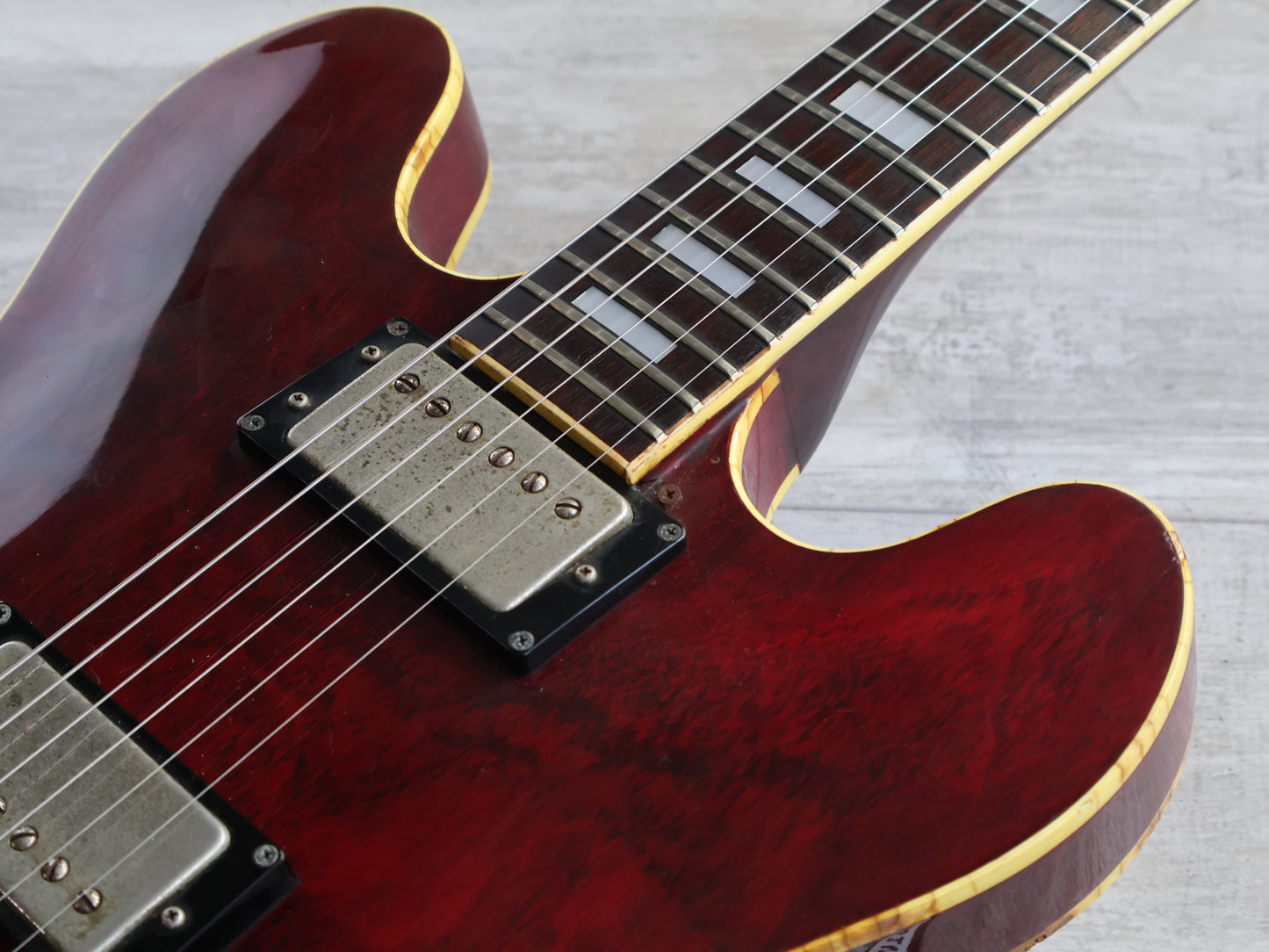 1979 Greco Japan SA-550 Semi-Hollowbody Electric Guitar (Cherry Red)