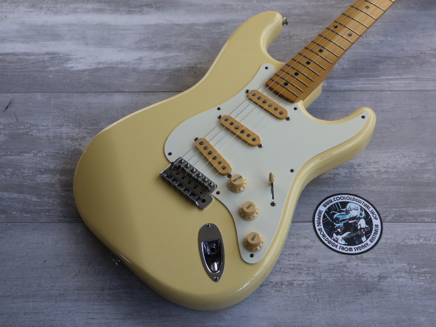 1987 Fender Japan ST57 "E Series" '57 Reissue Vintage Stratocaster (Aged White)