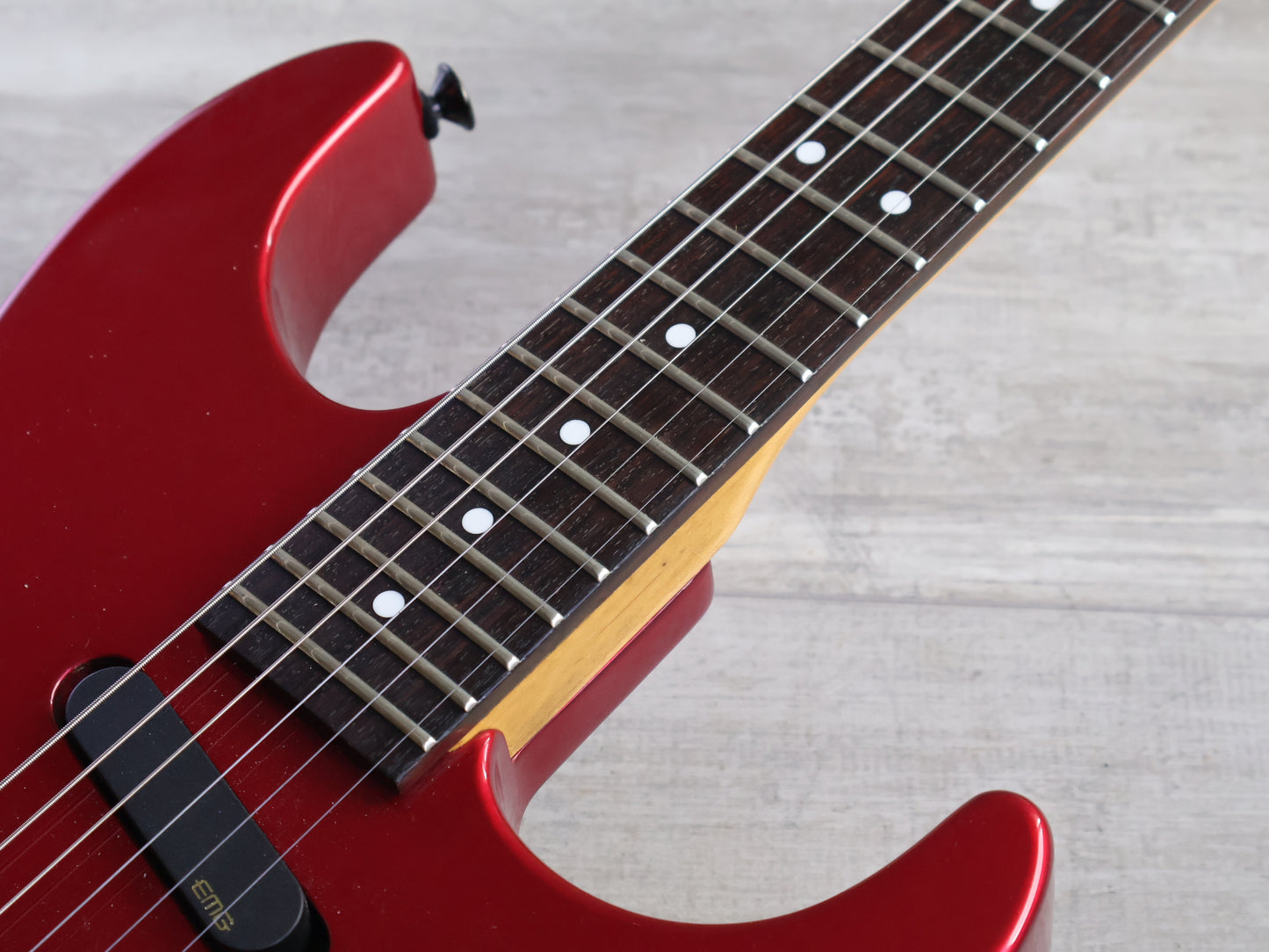 1989 Charvel Japan Model 3DR Predator w/EMG's (Candy Apple Red)