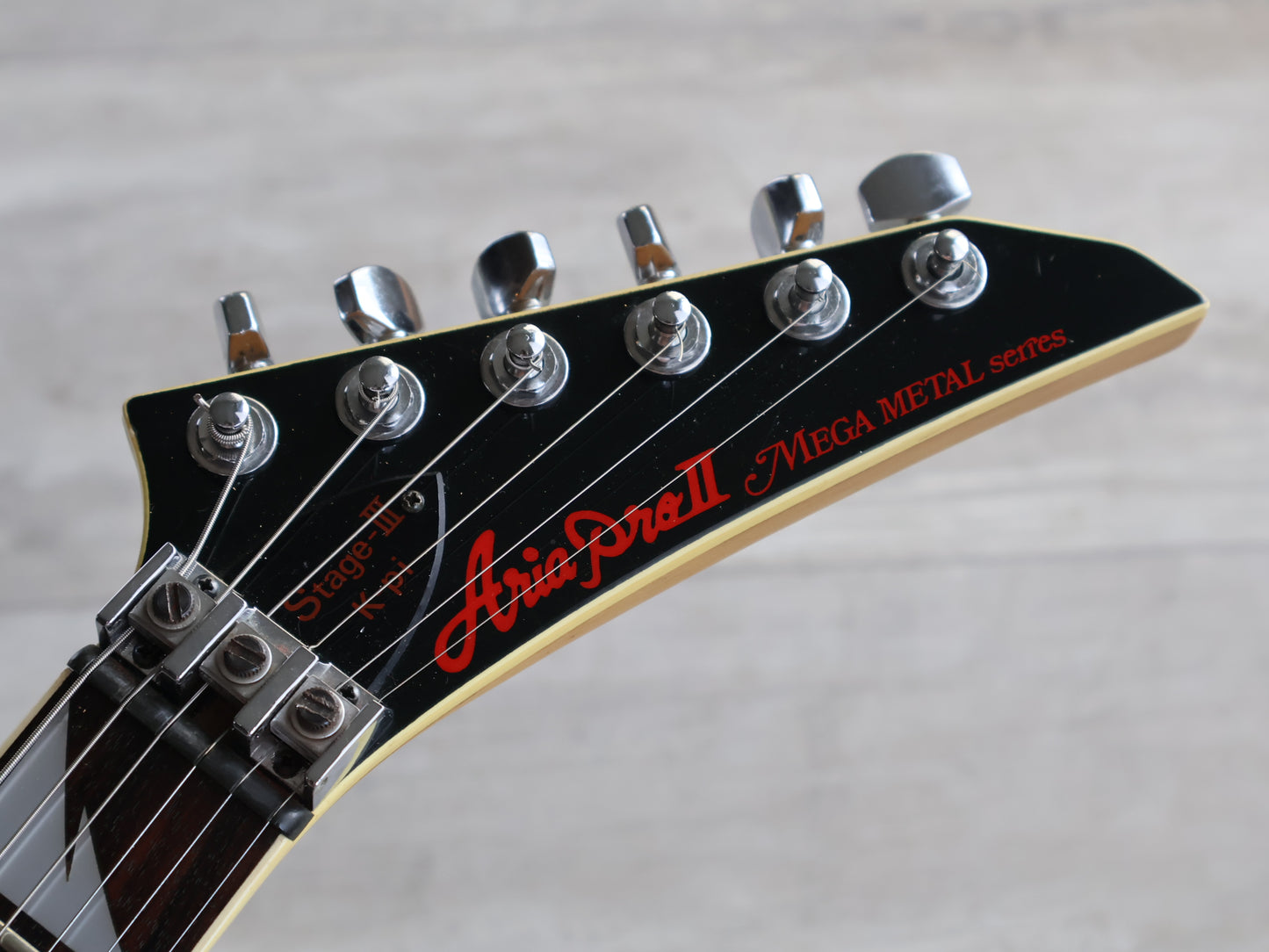 1987 Aria Pro II Japan Stage-III K-pi Mega Metal Superstrat (Airbrushed)