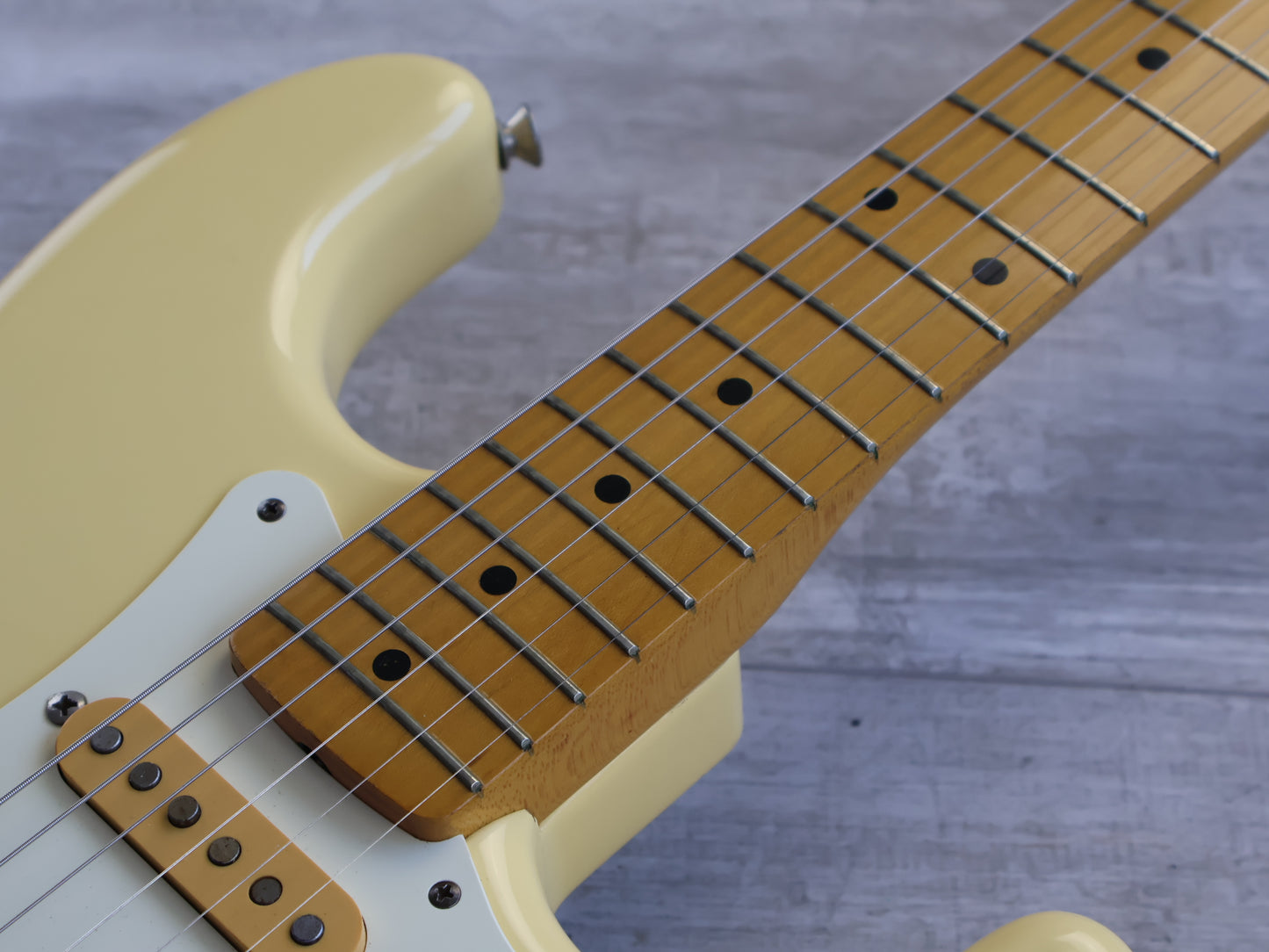 1987 Fender Japan ST57 "E Series" '57 Reissue Vintage Stratocaster (Aged White)