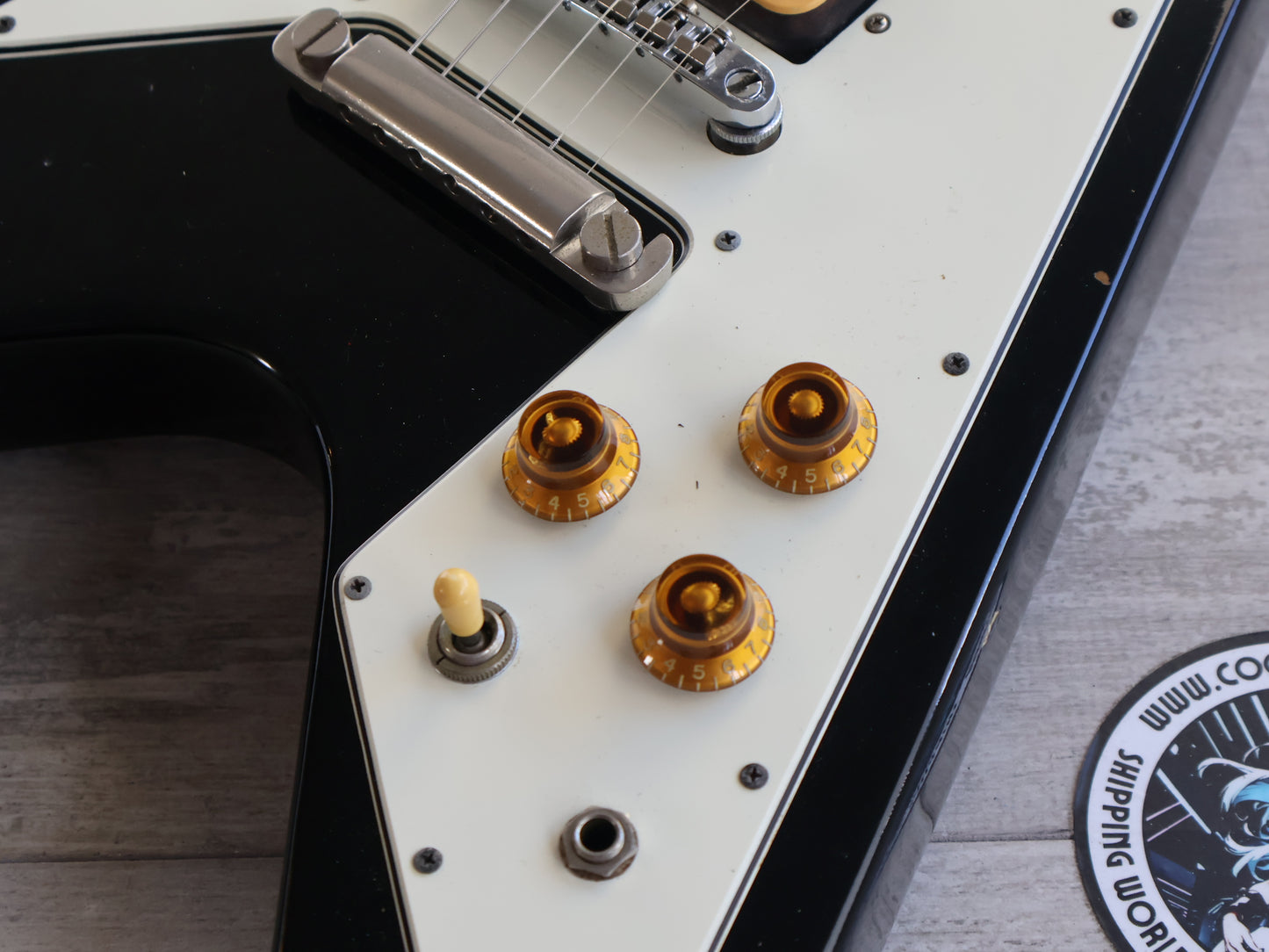 1980's Unknown Japanese Flying V (Black)